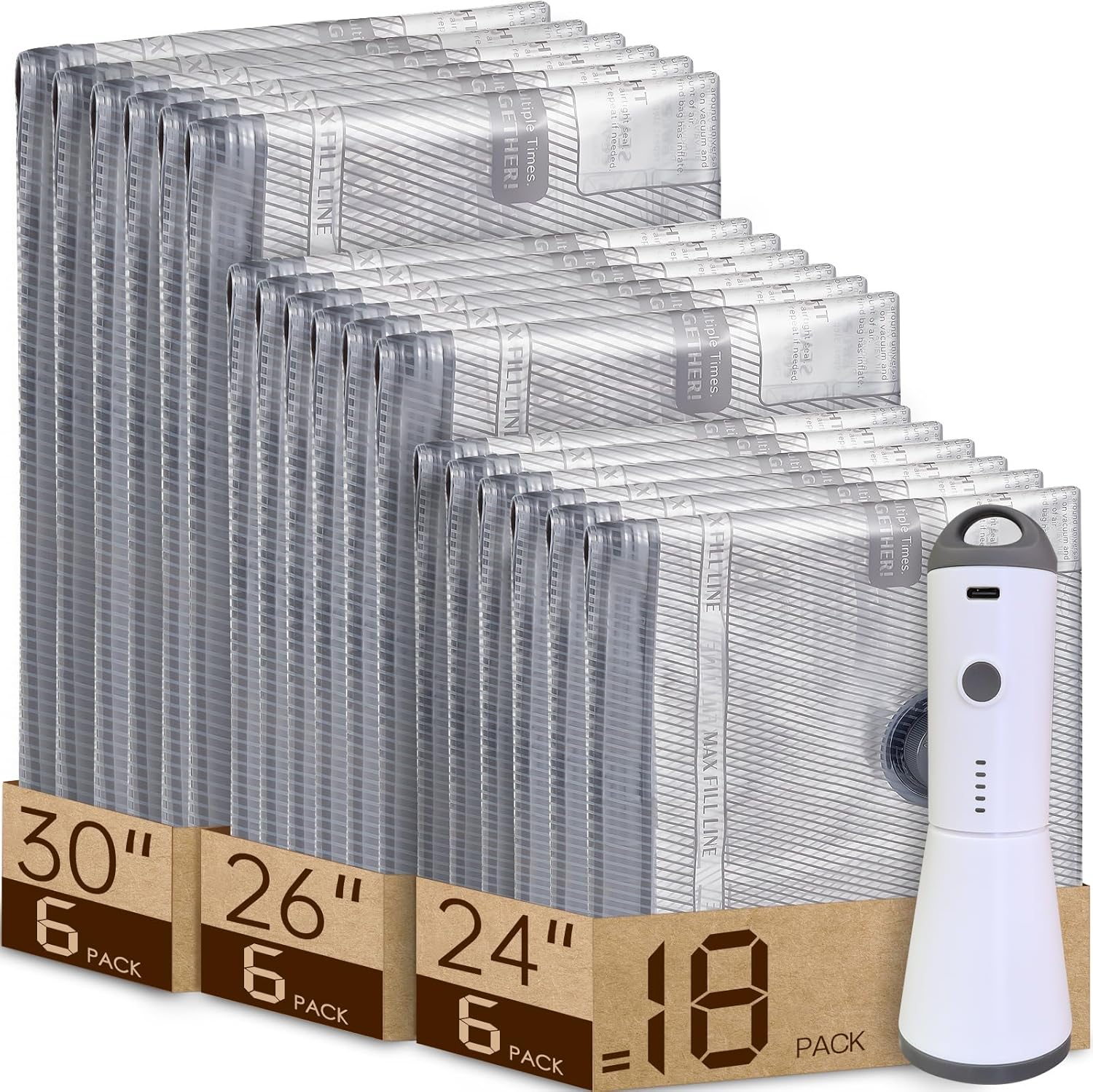 Rechargeable Vacuum Bags for Travel – Save 80% Space in Your Luggage