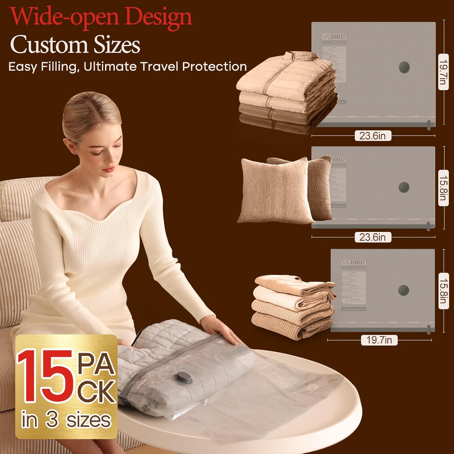 Rechargeable Vacuum Bags for Travel – Save 80% Space in Your Luggage